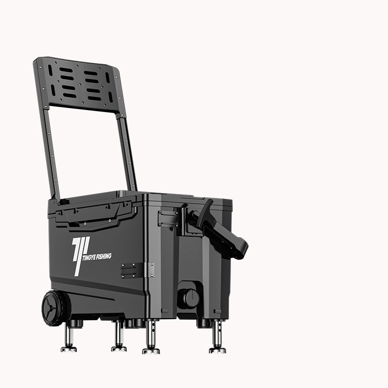 Super-slightly field full of black-wheeled fishing boxes, multi-purpose, thicker, warmer, hotter fishing tank gear